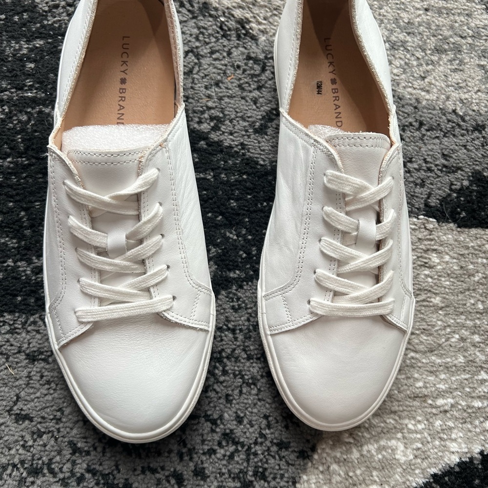 Lucky Brand Women's Classic White Sneakers